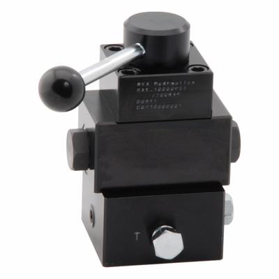 BVA HYDRAULICS Hydraulic Control Valve: 4.5 gpm Max Flow Rate, Three Positions, 1/4" NPT - Lever-Operated Directional Control Valves