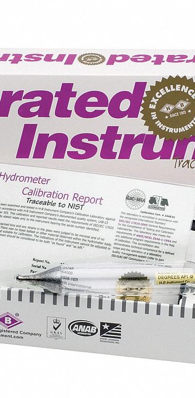 API Hydrometer: API ASTM Plain Form - API Hydrometers