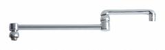 CHICAGO FAUCETS Spout: Spout, Double-Joint, Double Jointed/Swivel Spout, Brass, Polished Chrome (MPN DJ18E35JKABCP). Key specifications — Includes: Mounting Hardware; Product Type: Spout; Spout Style: Double Jointed/Swivel; Body Material: Brass; Color/Finish: Polished Chrome; Brand: CHICAGO FAUCETS.