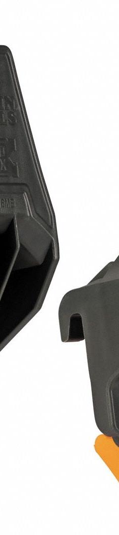 KLEIN TOOLS Multi-Hook Rail Attachment: 3 in W x 6 1/8 in H x 2 5/16 in L, Plastic, Dark Gray (MPN 54816MB). Key specifications — attr1135742: Dark Gray; attr1124857: KLEIN TOOLS; attr1135744: 807KL4; attr1135747: Plastic; attr1135819: Mobile Workstations.