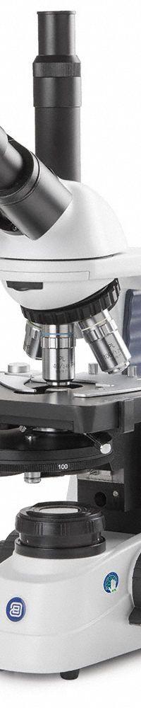 GLOBE SCIENTIFIC Microscope: Compound, Trinocular, 100X to 1000X, 20 mm Optical Field of View, 1000X (MPN EBS-1153-PLPHI). Key specifications — Brand: GLOBE SCIENTIFIC; Maximum Magnification Capability: 1000X; Optical Magnification: 100X to 1000X.
