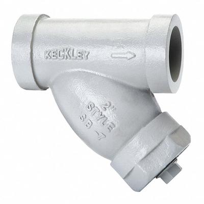 KECKLEY Y Strainer: 3 in, Socket, Perforated, 0.0625 in Screen Size, Carbon Steel - Carbon Steel Y Strainers