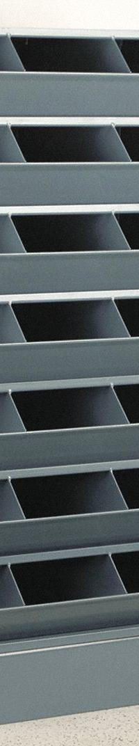STACKBIN Sectional Stacking Bin Units: 37 in x 15 in x 58 1/2 in, Std, 28 Compartments, Gray (MPN 3-328SSB). Key specifications — Color: Gray; Brand: STACKBIN.