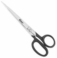CLAUSS Ribbon Shears: Ambidextrous, 9 in Overall Lg, Straight, Steel, Pointed, Black (MPN 10183). Key specifications — attr308500: Steel; attr308502: Black; attr308505: Ambidextrous; attr308522: Vinyl; attr324896: CLAUSS.