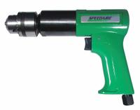 SPEEDAIRE Air-Powered Drill: 1/2 in Chuck, Heavy Duty, 450 RPM, 0.7 hp, Keyed (MPN 45YY14). Key specifications — attr1320790: SPEEDAIRE.