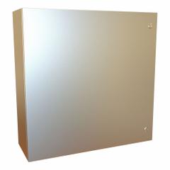 HAMMOND Electrical Enclosure: 316 Stainless Steel, 30 in x 30 in x 10 in, NEMA 12/13/3R/4/4X, Hinged (MPN EN4SD303010S16). Key specifications — Brand: HAMMOND; Closure Method: 1/4-Turn Latch; Enclosure Material: 316 Stainless Steel; Knockouts: Not Included.