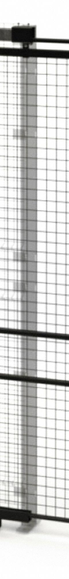 HUSKY RACK & WIRE Tunnel Slide Door: 8 ft H x 4 ft W x 1 3/4 in D, Black, Powder-Coated (MPN V590408). Key specifications — attr1283297: Powder-Coated; attr1283316: Steel; attr1283313: Yes; attr1283333: HUSKY RACK & WIRE.