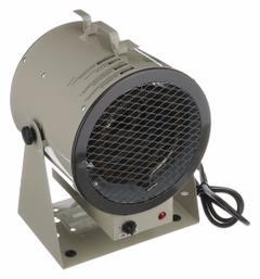 FOSTORIA Portable Electric Jobsite & Garage Heater: 4.2kW/5.6kW Watt Output, 6-30P, 208/240V AC (MPN HF686-TC). Key specifications — NEMA Plug Configuration: 6-30P; Includes: Thermostat; Phase: 1; Wattage Output: 4.2kW/5.6kW; Voltage: 208/240V AC; Thermal Overheat Protection: Manual Reset; Brand: FOSTORIA; Overall Dimensions - H x W x D: 17-1/2 in x 13-1/2 in x 11-1/2 in.