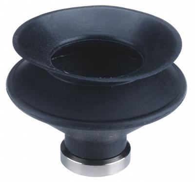 SMC Vacuum Pad: Bellows, w/o Adapter, 32 mm Pad Dia, NBR, Black, 50A - Bellows Type Automotive & Industrial Vacuum Pads