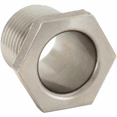 CALBRITE Threaded Chase Nipple: 1/2 in Trade Size, 316 Stainless Steel, 1 1/16 in Overall Lg (MPN S60500CH00). Key specifications — Standards: UL; Thread Size: 1/2"-14; Thread Type: NPT; Brand: CALBRITE; Finish: Polished; Material: 316 Stainless Steel; Item: Box Connector.