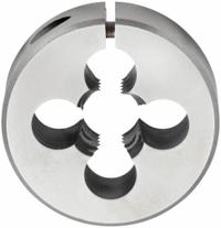 CLE-LINE Round Threading Die: 3/8"-16 UNC, 1 in OD, Adj, High Speed Steel (MPN C65816)
