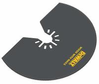 DEWALT Oscillating Tool Blade: 4 in Blade Wd, 2 7/8 in Overall Lg, Long Cutting, Steel (MPN DWA4210). Key specifications — attr1097568: Long Cutting; attr1097557: DEWALT; attr1097582: Wood.