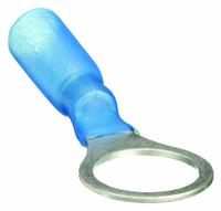 GRAINGER Ring Terminal: Blue, Heat Shrink Insulation, 3/8 in Stud Size, 16 AWG to 14 AWG Wire Sizes (MPN 5WHH7). Key specifications — Brand: GRAINGER.