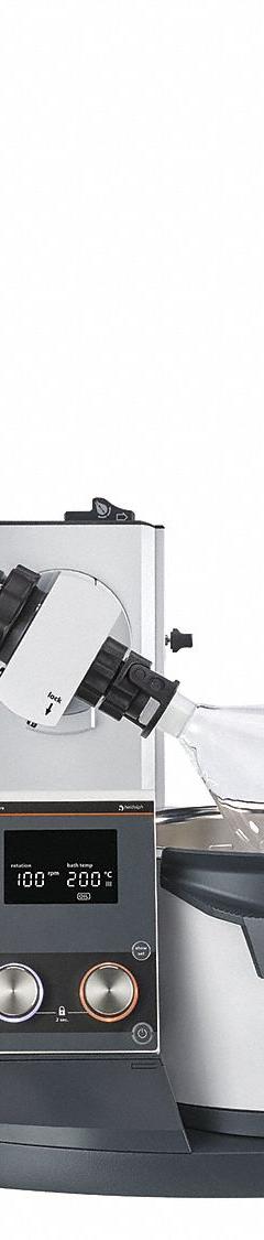 HEIDOLPH Rotary Evaporator: Motor, 5 L, 10 RPM to 280 RPM, 1,300 W Heating Capacity (MPN 036040067). Key specifications — Brand: HEIDOLPH; Height Adjustment Method: Motor; Included Glassware Series and Type: G3B x L Vertical Condenser; Vacuum Controller: No; Vapor Temperature Sensor: No; Features: Clear Digital Display Showing Actual and Set Values.