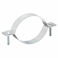 Duct Hanger: 5 in Duct, Steel, 7 in Lg, 5 in Wd (MPN 8010004257). Key specifications — Includes: (2) Piece Hanger; Brand: NORDFAB; Base Material: Steel; For Duct Shape: Round.