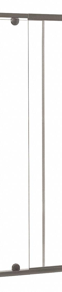 FOREMOST Shower Door and Panel: 36 in Min. Door Wd, 42 in Max. Door Wd, 69 in Overall Ht, Frameless (MPN CVDP4269-CL-BN). Key specifications — Brand: FOREMOST; Door Frame Finish: Brushed Nickel.