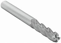 OSG Ball End Mill: Carbide, 4 Flute, 5 mm Mill Dia, 25 mm LOC, 64 mm OAL (MPN 464-1968-BN)