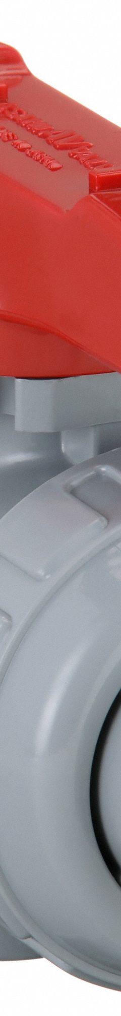 ASAHI Manual Two-Way Ball Valve: 3/4 in, CPVC, Straight, 150 psi Max. Pressure (CWP), One-Piece, Tee (MPN 1613007). Key specifications — Brand: ASAHI; Handle: Tee.