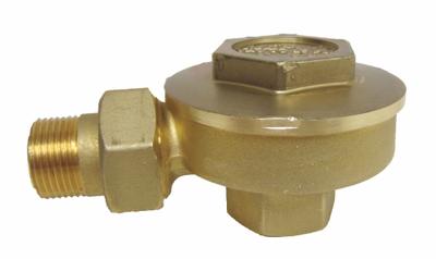 MEPCO Steam Trap: Brass Body, Angle Design, 4,100 lb/hr, 1 in FNPT Inlet, No Strainer - Brass Angle Thermostatic Steam Traps
