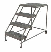 TRI-ARC Mobile Work Platform: 3.3 ft Platform Ht - Max, 24 in x 24 in, Steel, 800 lb Load Capacity (MPN WLWP042424). Key specifications — Mobility: Rolling; Brand: TRI-ARC; Color: Gray; Height Adjustability: Fixed Height; Includes Handrails: Handrails Not Included; Locking Mechanism: No Locking Mechanism; Handrails: No Handrails.