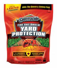 SPECTRACIDE Fire Ant Killer: For Use On Crawling Insects, Bag, 10 lb Container Size, Outdoor Use (MPN HG-96472). Key specifications — Brand: SPECTRACIDE; Container Type: Bag; DEET Concentration: DEET-Free; Form: Granular; Indoor/Outdoor Use: Outdoor; Insect Group: Crawling; Targeted Insects: Cockroaches.