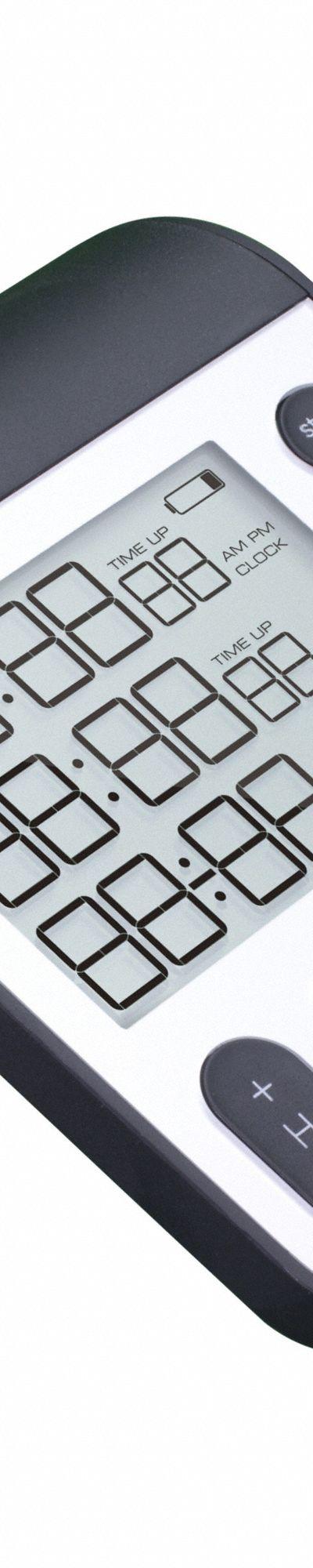 TRACEABLE (3) Channel Timer: Adj Volume and Buzzer - Digital Timers