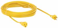 APPROVED VENDOR Extension Cord: Indoor Use, 50 ft Lg, Outlet, 5-15P, 16/3, SPT-2, Yellow, 125V AC (MPN 1FD59). Key specifications — Brand: APPROVED VENDOR; Temperature Rating: 32° to 167°F; NEMA Plug Configuration: 5-15P.