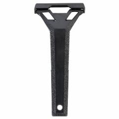 WESTWARD Scraper: Bld. Mat. Carbon Steel, Hdl. Mat. Polypropylene, Stiff, Tapered Bld. Shape (MPN 13A720). Key specifications — attr1004902: WESTWARD; attr1012057: Half; attr1014703: Plastic; attr1017570: Standard End; attr1029655: Straight; attr1034073: Straight.