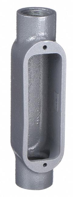 Conduit Outlet Body: Iron, 3/4 in Trade Size, C Body, 7 cu in Body Capacity, Threaded Hub (MPN OC-2M). Key specifications — Finish: Powder Coated; Includes: Stainless Steel Screws; For Use With: IMC; Brand: HUBBELL KILLARK; Hub Style: Threaded; Mfr. Series: O.