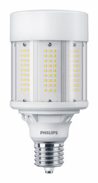HID Replacement LED Bulb: Corncob ED28, Mogul Screw (EX39), 115 W Watt, 4000K, LED, 120 to 277V AC (MPN 115CC/LED/840/LS EX39 G2 BB 3/1). Key specifications — Color Temperature: 4000K; Brand: PHILIPS; Shatter-Resistant: Yes.