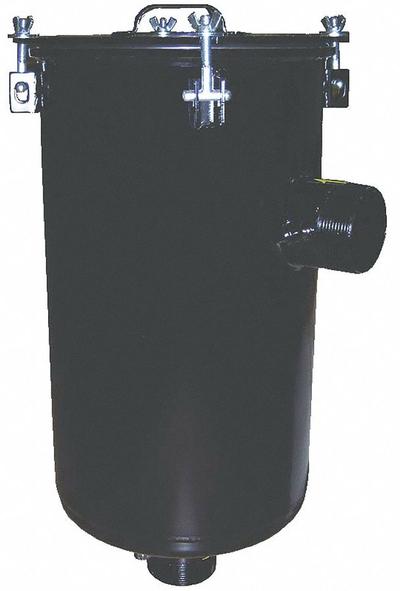 SOLBERG Inlet Vacuum Filter: 5 micron Rating, 99% Efficiency, 18 1/2 in Outside Dia - L-Style Vacuum Pump Inlet Filters
