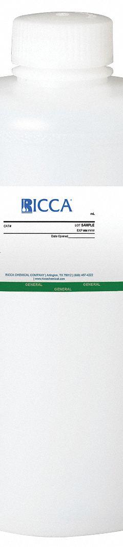 RICCA CHEMICAL Buffer - pH 7.70: Lab, 1 L Volume, Liquid, pH 7.69 to 7.71, Plastic, Bottle, 1 (MPN R1576000-1A). Key specifications — Brand: RICCA CHEMICAL; CAS Number: 7558-79-4; Chemical Family Type: Buffer; Chemical Grade: Lab; Concentration: pH 7.69 to 7.71; Container Material: Plastic; Container Type: Bottle; Form: Liquid.