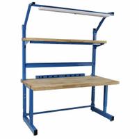 BENCHPRO Workbenches: Adj Ht, Laminate, 60 in x 30 in, 5,000 lb Overall Load Capacity, Blue (MPN DDC-5). Key specifications — Brand: BENCHPRO; Height Adjustability: Adjustable Height.