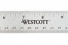 WESTCOTT Ruler: 10416, 15 in, 0.05 in Thick, 1/16 in, Clear, Black, Flex, Etched Graduation Mark. Key specifications — attr939978: 1/16 in; attr934745: WESTCOTT; attr944509: Clear; attr939993: Decimal; attr986193: Etched.