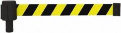 BANNER STAKES Retractable Belt Head: Red, 42 in Overall Ht, 15 ft Belt Lg, 2 1/2 in Belt Wd (MPN PL4076). Key specifications — attr193628: BANNER STAKES; attr983760: No Pattern; attr983762: Do Not Enter - Arc Flash Boundary; attr981605: 15 ft Retractable Belt.