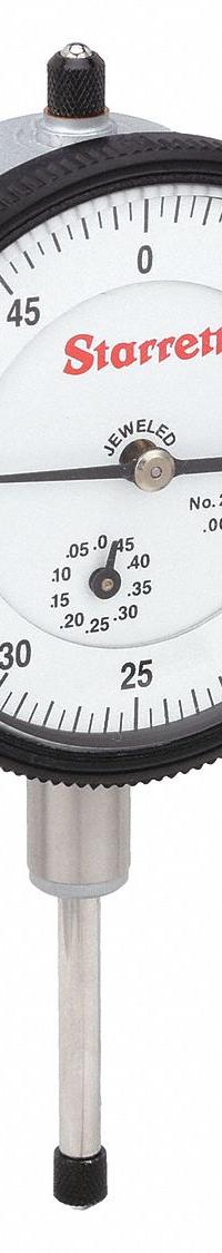 STARRETT Dial Indicator - Lug Back: 0 in to 1 in, Inch, Plunger, 0.0005 in Accuracy (MPN 25-631J). Key specifications — attr1184168: 25-631J; attr1184178: 0-50; attr1184223: STARRETT; attr1200883: Dial Indicator - Lug Back; attr1184173: AGD 2; attr1184177: 0.0005 in; attr1184208: Not Included.