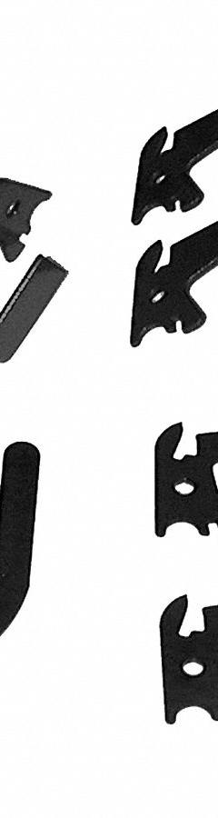 WALL CONTROL Slotted Toolboard Hook Kit: 11 Hooks, Black, Steel, Powder Coated (MPN 35-K-BASBK). Key specifications — Locking System: Hanging; For Tool Type: Box End Wrenches; Material: Steel; Finish: Powder Coated; Includes: Slotted Toolboard C-Brackets, 1 in x 1 in; Brand: WALL CONTROL; Color: Black.
