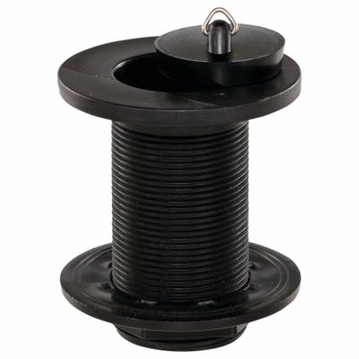 ORION Drain Assembly: Plastic, 4 3/8 in Overall Ht, 4 1/4 in Overall Dia - Sink Drains with Removable Stopper