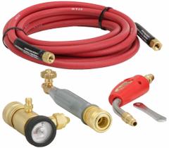 TURBOTORCH Torch Kit: Swirl Flame, CGA-520, Trigger-Start, Extreme Series, Torch Kit (MPN 0386-0836). Key specifications — Kit Series: Extreme; Compatible Fuel Cylinder Size: B; Included Acetylene Regulator CGA Number: CGA-520; Included Tip Manufacturer Part Number: PL-12A; Connection Type: Quick Connect; Manufacturer Part Number: 0386-0836; Brand: TURBOTORCH; Item: Torch Kit.