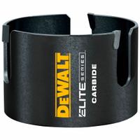 DEWALT Hole Saw: 4 1/4 in Saw Dia., 2 7/16 in Max. Cutting Dp, 5/8"-18 Thread Size, Carbide Tipped (MPN DAH4414). Key specifications — attr1098040: 5/8"-18; attr1098049: DEWALT.