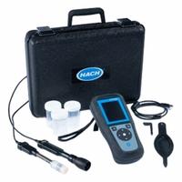 HACH Water Quality Multiparameter (MPN LEV015.53.42001). Key specifications — Test Parameters: Dissolved Oxygen; Manufacturer Part Number: LEV015.53.42001; Measurement Components Included: PHC20101 Intellical pH Electrode, pH 0-14, 0-80 °C, 1 m Cable; Other Accessories Included: LEZ015.99.A004A HQ Protective Glove; Reagents and Solutions Included: (20) 2770220 Singlet Single-Use pH Buffer, pH 10.01.