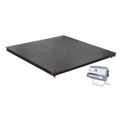 OHAUS Floor Scale: 2,500 lb Wt Capacity - Imperial, 0.5 lb/0.2 kg Readability - Floor Scales
