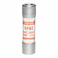 MERSEN Fuse: GFN Series, Midget, Time-Delay, 2 A, 250 V AC, 13/32 in x 1 1/2 in, Indicating (MPN GFN2). Key specifications — Series: GFN; Brand: MERSEN.