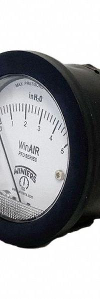 WINTERS Differential Pressure Gauge: Single-Side, 3/16 in Barbed Male, PFD, 2 1/16 in Dial, Nylon (MPN PFD20019). Key specifications — Sensor Type: Diaphragm; Series: PFD; Housing Material: Nylon; Certificate of Calibration: Included.