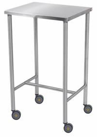 Instrument Table: 16 in Overall Wd, 34 in Overall Ht, 20 in Overall Lg, Stainless Steel, Silver (MPN 7840MR). Key specifications — Brand: BLICKMAN; Caster Type: Swivel; Countertop Material: Stainless Steel.
