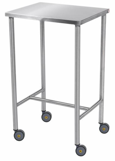 BLICKMAN Instrument Table: 16 in Overall Wd, 34 in Overall Ht, 20 in Overall Lg - Fixed-Height Stainless Steel Surfaced Lab Tables