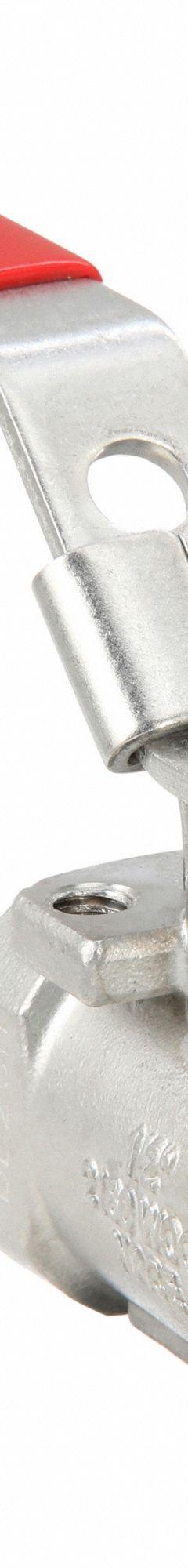 KECKLEY Manual Two-Way Ball Valve: 1/2 in, Stainless Steel, Straight, FNPT x FNPT, One-Piece (MPN BVS2THFSSRGSL-050). Key specifications — Brand: KECKLEY; Handle: Locking Lever.
