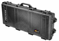 PELICAN Protective Case: 13 1/2 in x 35 3/4 in x 5 1/4 in, Black, 2 Wheels, 16 lb Wt (MPN 017000-0010-110). Key specifications — Brand: PELICAN; Material: Plastic; Closure Type: Double Throw.