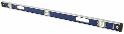 WESTWARD I-Beam Level: Level & Plumb, 48 in Overall Lg, Side Read Only - Magnetic I-Beam Levels