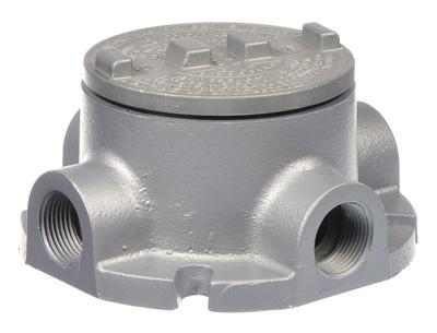 APPLETON ELECTRIC Conduit Outlet Body: Aluminum, GRF, 1 in Trade Size, X Body - X, XAT and XTF Round Body - Cross Type